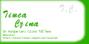 timea czina business card